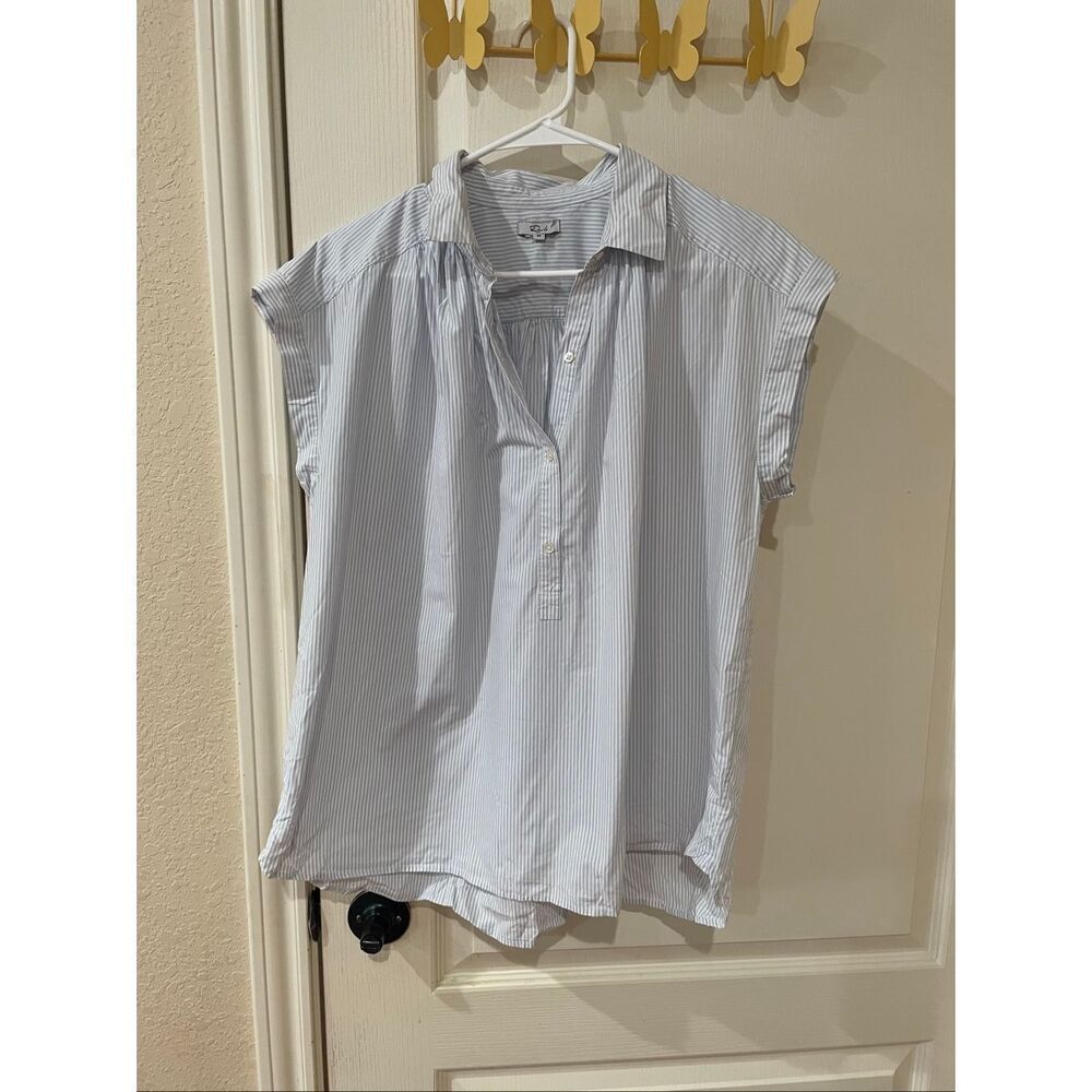 Rails Shannon Stripe Popover Blouse Size Medium
